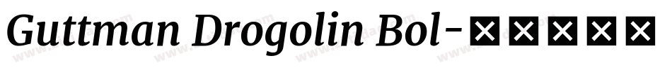 Guttman Drogolin Bol字体转换